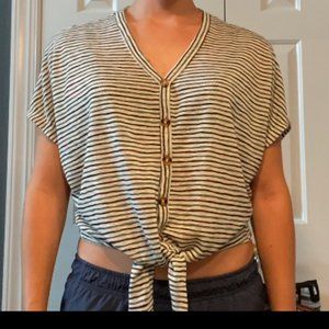 a.n.a, Medium, Striped Shirt, Like New